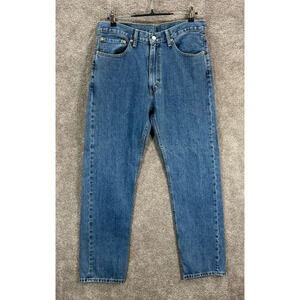 Levis 505 Jeans Mens 36X34 Blue Measures 34X33 Medium Wash Straight Leg